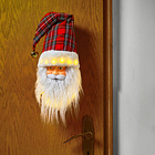 Tête de père Noël lumière