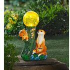 Lampe solaire décorative  Couple Suricates