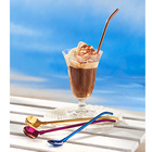 Lot de 4 cuillères-pailles + goupillon