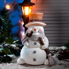 Déco Bonhomme de neige XL avec lanterne solaire Casa Bonita