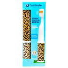 Brosse à dents sonique, léopard