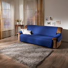 Jeté de canapé 3 places, bleu