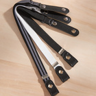 Lot de 3 ceintures extensibles sans boucle, noir/blanc