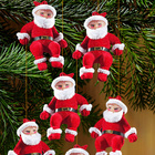6 décorations Pères Noël