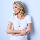 Collier fleur véritable
