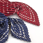 Foulard en plissé, rouge/blanc