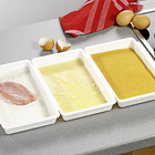 Kit pour paner, blanc 3 pièces