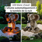 Déco Éléphant avec lanterne solaire Gainsborough