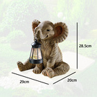Déco Éléphant avec lanterne solaire Gainsborough