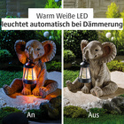 Déco Éléphant avec lanterne solaire Gainsborough