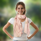 Foulard, rosé/or