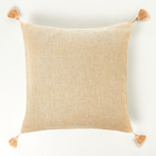 Housse de coussin avec glands, naturel 45x45 cm