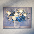 Tableau LED "Bouquet de fleurs"