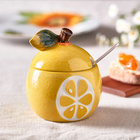 Pot en céramique "Design citron" Basilico