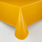 Nappe en toile cirée "Carreaux" moutarde, 140 x 180 cm