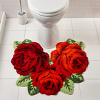 Tapis de bain motif «roses», 60x80 cm
