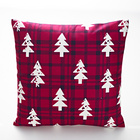 Housse "Carreaux", rouge, 40x40 cm