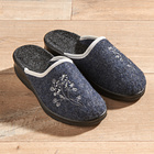 Chaussons, marine-gris