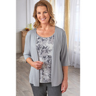 Cardigan et T-shirt à paillettes 2 en 1