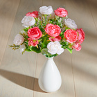 Bouquet de roses artificielles blanches