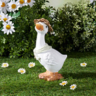 Déco de jardin "canard avec chapeau", H15 cm