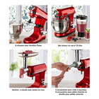Robot culinaire Topmatic Basilico, rouge