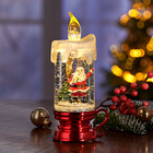 Bougies LED à paillettes "Santa"