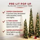 Sapin pliable décoré 120 cm