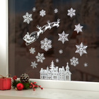 Décoration de fenêtres "Traîneau rennes et Père Noël"