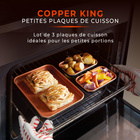 Mini-plats, lot de 3 cuivré