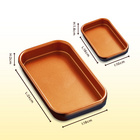 Mini-plats, lot de 3 cuivré