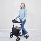 Déambulateur premium en aluminium anthracite