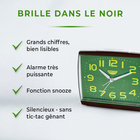 Réveil avec chiffres lumineux