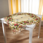 Surnappe Fleurs bord en dentelle 85x85 cm