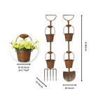 Lot de 2 pots de fleurs rustiques Gainsborough