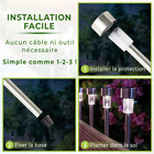 Lot de 4 lampes de jardin Gainsborough