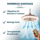 Ventilateur de plafond avec lumière Bergström