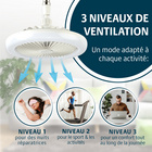 Ventilateur de plafond avec lumière Bergström