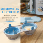 Pocheuse à œufs pour micro-ondes 2 en 1 Basilico