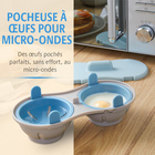 Pocheuse à œufs pour micro-ondes 2 en 1 Basilico