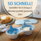 Pocheuse à œufs pour micro-ondes 2 en 1 Basilico