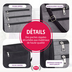 Sac bandoulière avec fonction RFID, prune