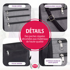 Sac bandoulière avec fonction RFID, prune