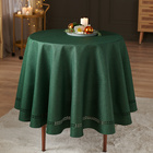 Nappe " Feuilles " Ø 140 cm Eldo, vert foncé