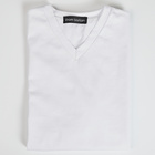 T-shirt en V, blanc