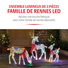 Famille de rennes LED 3 pcs.