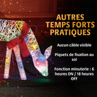 Famille de rennes LED 3 pcs.