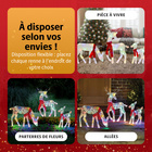 Famille de rennes LED 3 pcs.