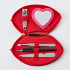 Mini-kit de manucure Lèvres rouge, 6 pièces