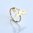 Bague dorée "Colibri"